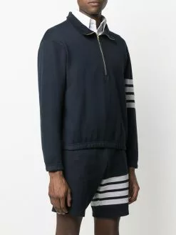Thom Browne striped-sleeve jumper