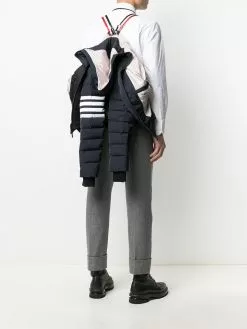 Thom Browne 4-Bar stripe padded jacket