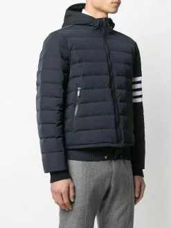 Thom Browne 4-Bar stripe padded jacket