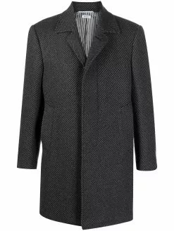 Thom Browne twill cashmere overcoat