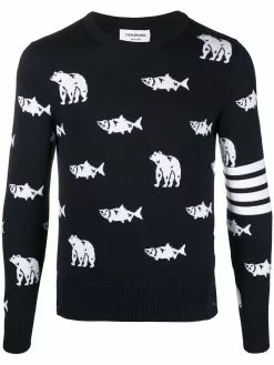 Thom Browne fish bear jumper