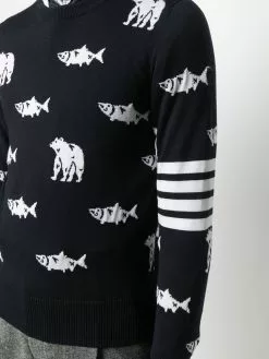 Thom Browne fish bear jumper