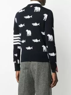 Thom Browne fish bear jumper