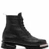 Thom Browne RWB stripe lace-up boots