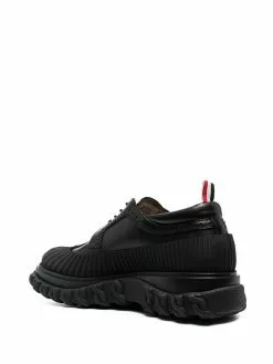 Thom Browne stripe-detail leather brogues