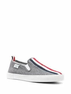Thom Browne grosgrain trim low-top sneakers