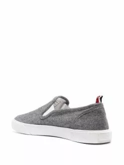 Thom Browne grosgrain trim low-top sneakers