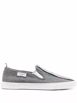 Thom Browne grosgrain trim low-top sneakers