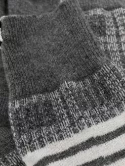 Thom Browne 4-Bar checked socks