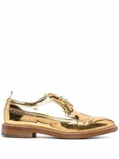 Thom Browne metallic longwing brogues