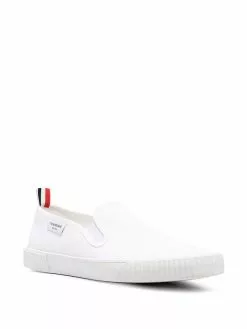 Thom Browne canvas slip-on sneakers