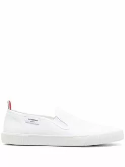 Thom Browne canvas slip-on sneakers
