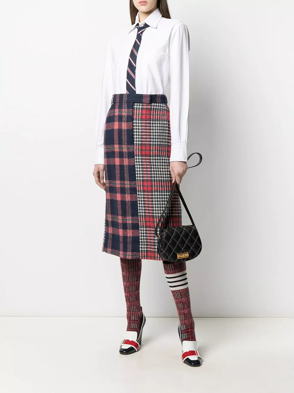 Thom Browne Multi panel design skirt high-waisted skirts of women 2 Thom Browne multi-panel design skirt