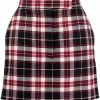 Thom Browne tartan check wool mini skirt