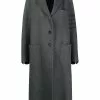 Thom Browne notched-lapel single-breasted coat