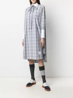 Thom Browne check-print shirt dress