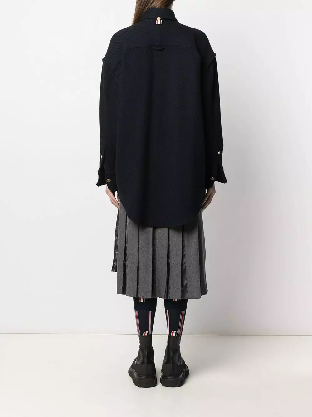 Thom Browne Supersized tweed shirt shirts of women 4 Thom Browne supersized tweed shirt