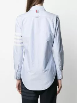 Thom Browne 4-Bar long sleeve button down shirt