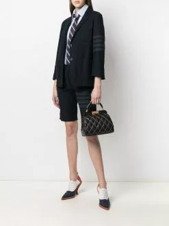 Thom Browne 4-Bar long sleeve button down shirt