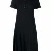 Thom Browne tri-stripe trim polo shirt dress