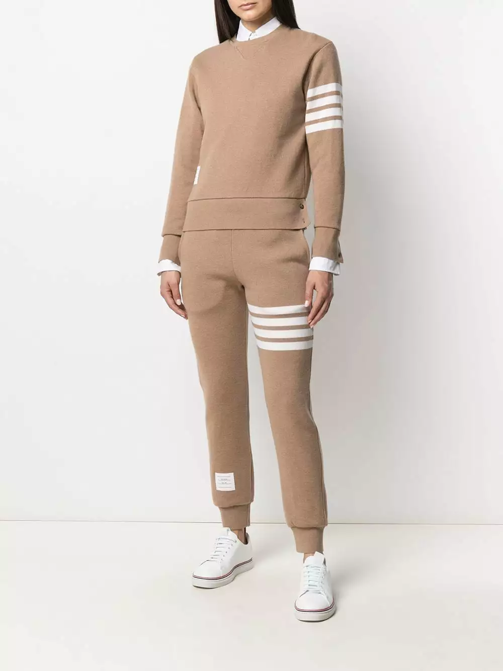 Thom Browne Signature 4 Bar Stripe track pants sweatpants of women 2 Thom Browne signature 4-Bar Stripe track pants