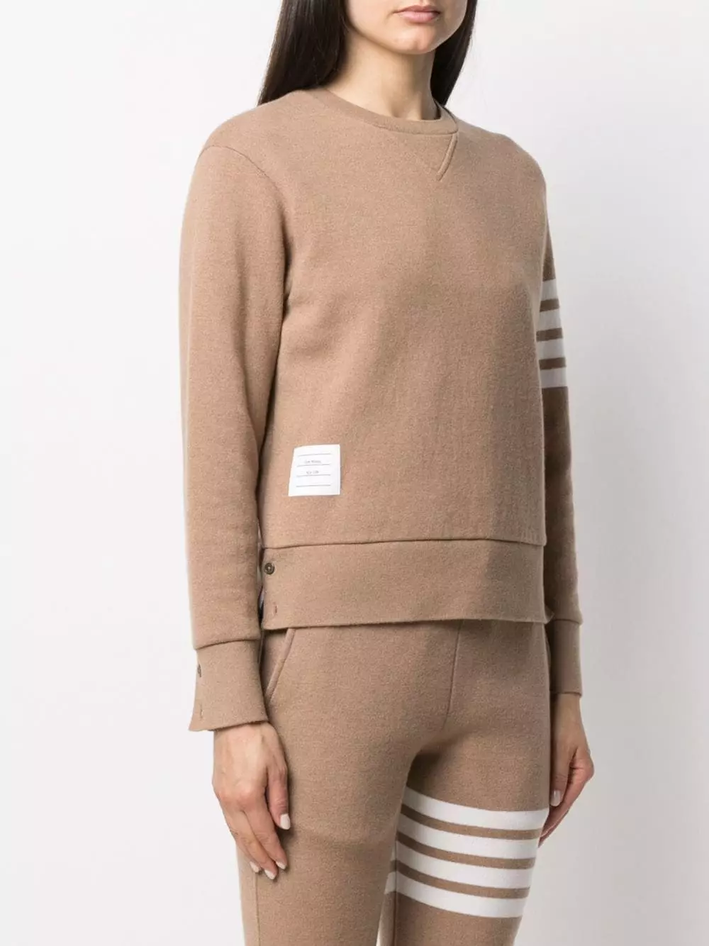 Thom Browne Long sleeve 4 Bar stripe sweatshirt sweaters of women 3 Thom Browne long-sleeve 4-Bar stripe sweatshirt