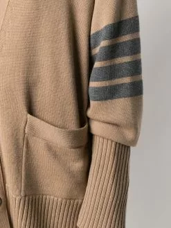 Thom Browne oversized 4-Bar stripe cardigan