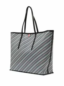 Thom Browne monogram-print tote bag