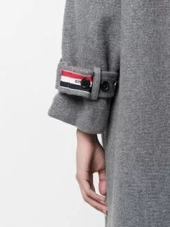 Thom Browne RWB-stripe long duffle coat