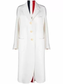 Thom Browne RWB-stripe tailored coat