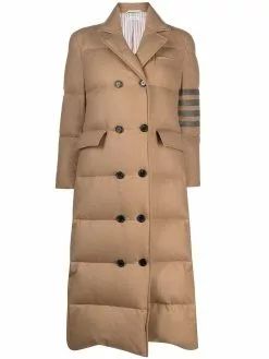 Thom Browne 4-Bar padded double-breasted coat