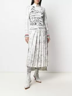 Thom Browne patterned intarsia-knit sweater vest