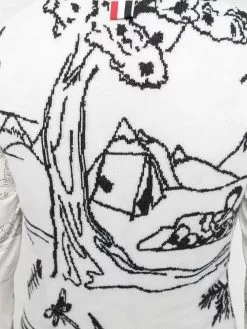 Thom Browne patterned intarsia-knit sweater vest