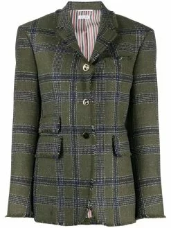 Thom Browne madras-check blazer