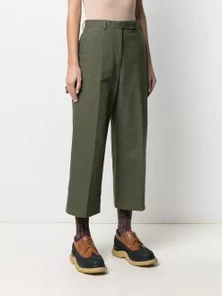Thom Browne cropped cotton utility trousers