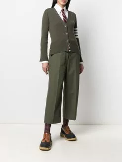 Thom Browne cropped cotton utility trousers