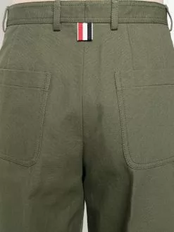 Thom Browne cropped cotton utility trousers