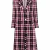 Thom Browne tartan tweed overcoat