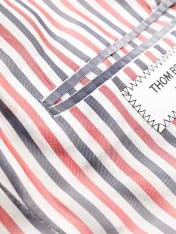 Thom Browne tartan tweed overcoat