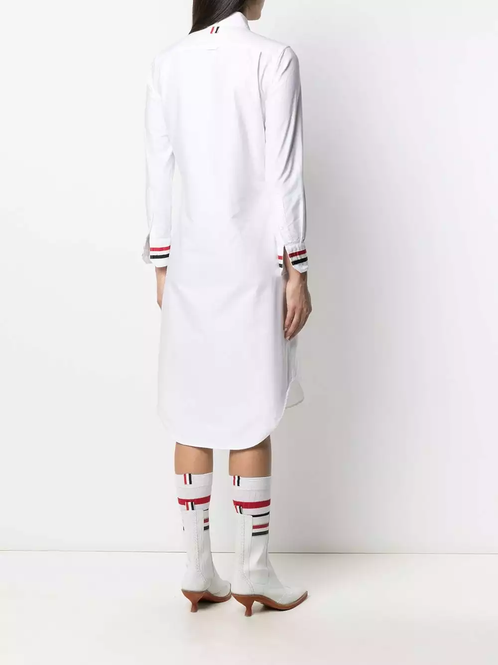 Thom Browne Button front tie detail shirt dress day dresses of women 4 Thom Browne button-front tie-detail shirt dress