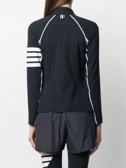 Thom Browne compression zip-up 4-Bar jacket
