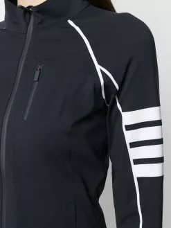 Thom Browne compression zip-up 4-Bar jacket