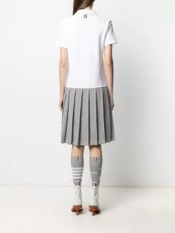 Thom Browne bi-colour polo shirt dress