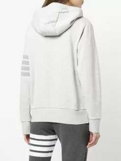 Thom Browne ZIP UP HOODIE IN CLASSIC LOOPBACK W/ TONAL 4 BAR performance sweatshirts & hoodies of women 8 Thom Browne ZIP UP HOODIE IN CLASSIC LOOPBACK W/ TONAL 4 BAR