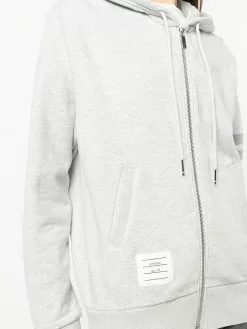 Thom Browne ZIP UP HOODIE IN CLASSIC LOOPBACK W/ TONAL 4 BAR performance sweatshirts & hoodies of women 9 Thom Browne ZIP UP HOODIE IN CLASSIC LOOPBACK W/ TONAL 4 BAR