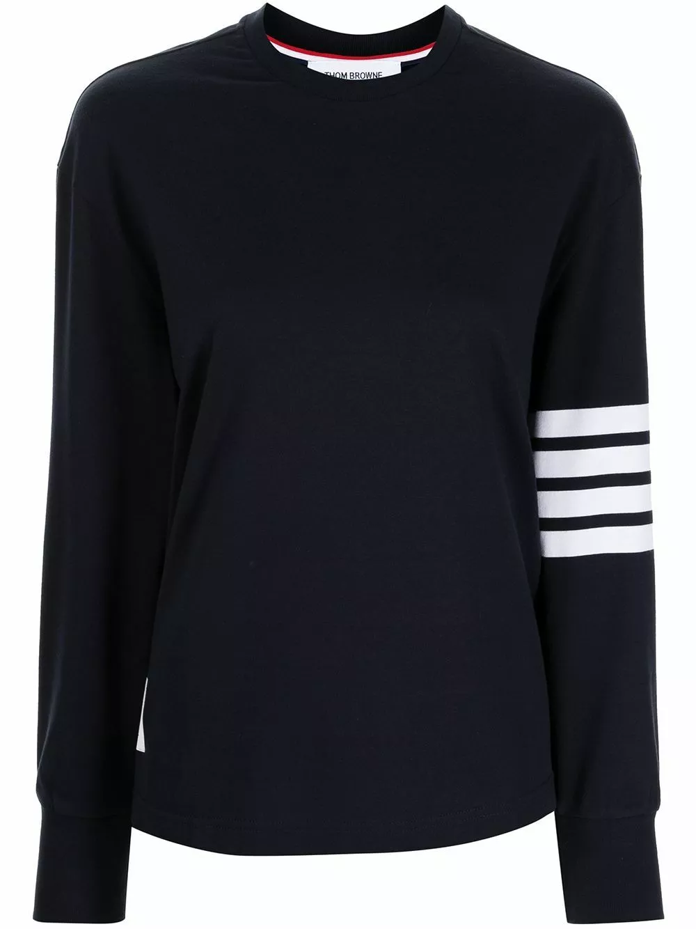 Thom Browne 4 Bar crew neck sweatshirt performance t-shirts of women 1 Thom Browne 4-Bar crew-neck sweatshirt