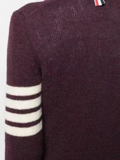 Thom Browne 4-Bar stripe crew neck knitted jumper
