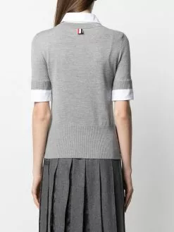 Thom Browne v-neck shirt pullover