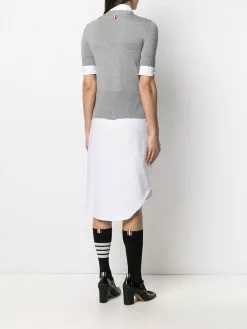 Thom Browne Short sleeve V neck cardigan shirtdress day dresses of women 10 Thom Browne short-sleeve V-neck cardigan shirtdress