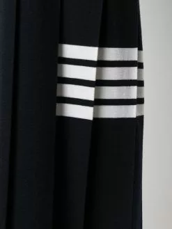 Thom Browne 4-Bar stripe pleat-detail knitted dress